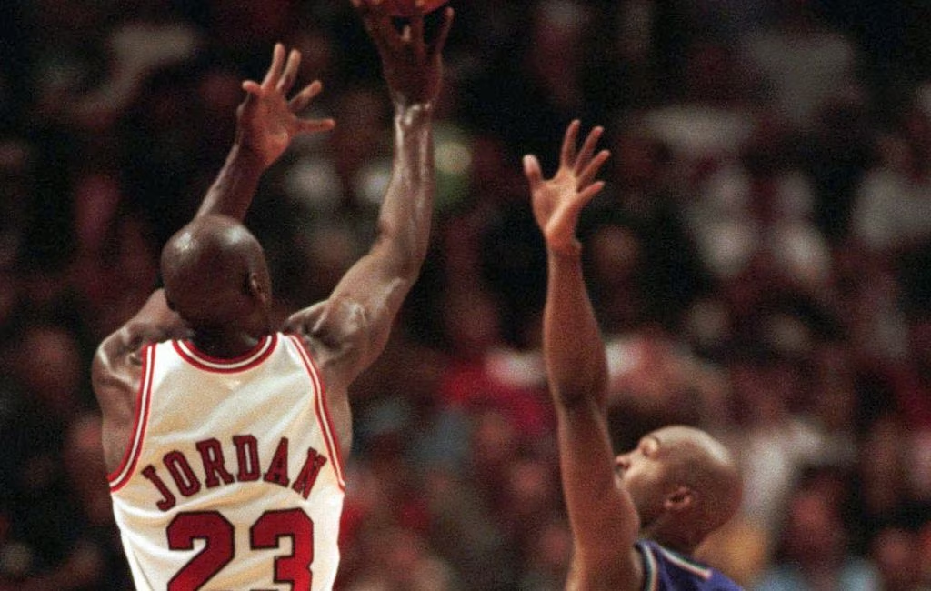 On this day in history, March 29, 1982, Michael Jordan hits